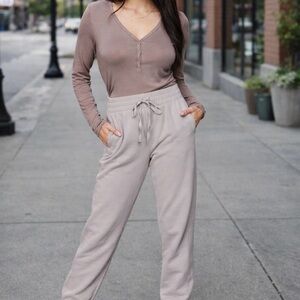 Gentle Fawn Taupe Joggers for Women